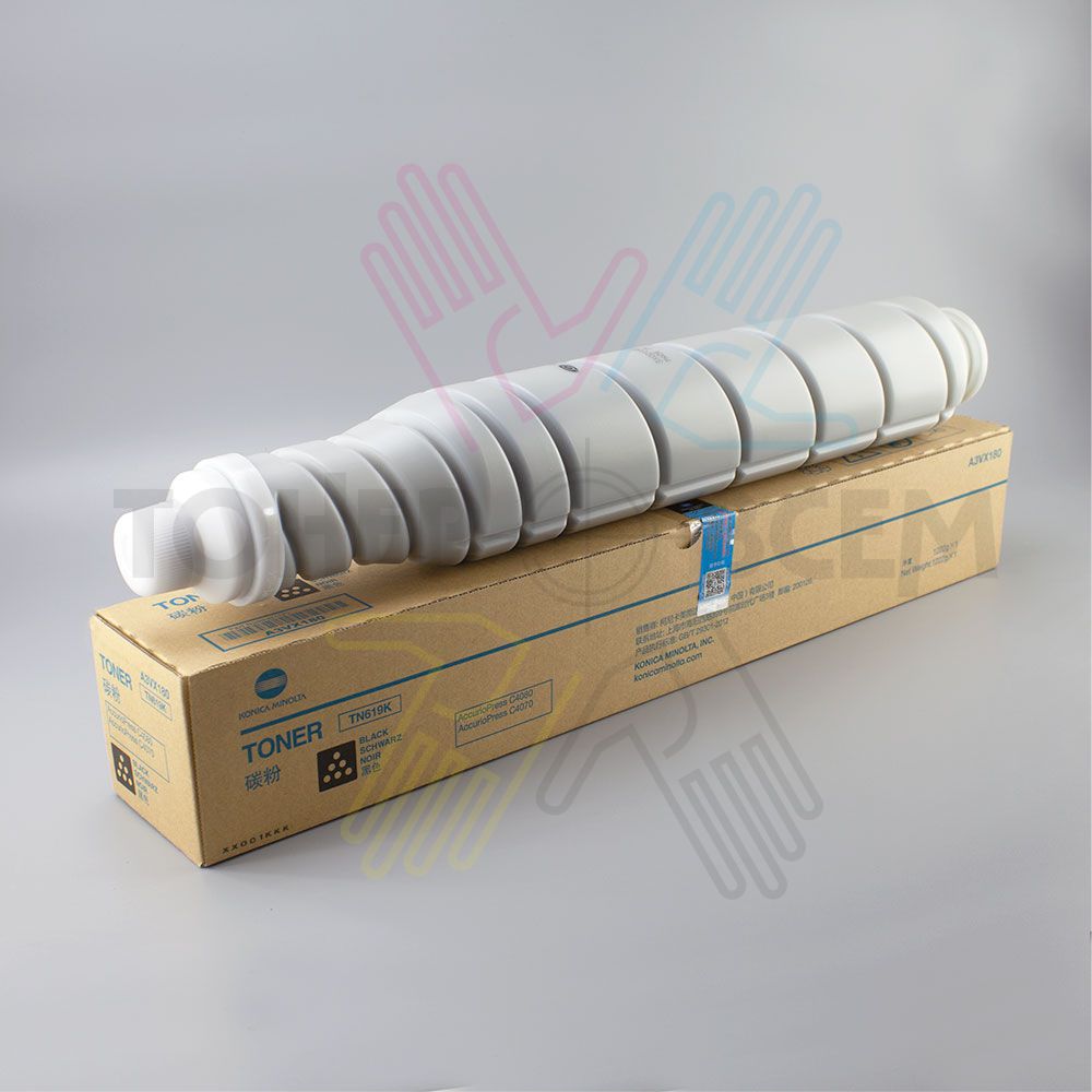 Тонер-картридж черный (Black) для Konica Minolta Bizhub C4070, С4080, C1060, C1070, AccurioPress C2060, C2070 (TN-619K) Тонер-картридж черный (Black) для Konica Minolta Bizhub C4070, С4080, C1060, C1070, AccurioPress C2060, C2070 (TN-619K)
