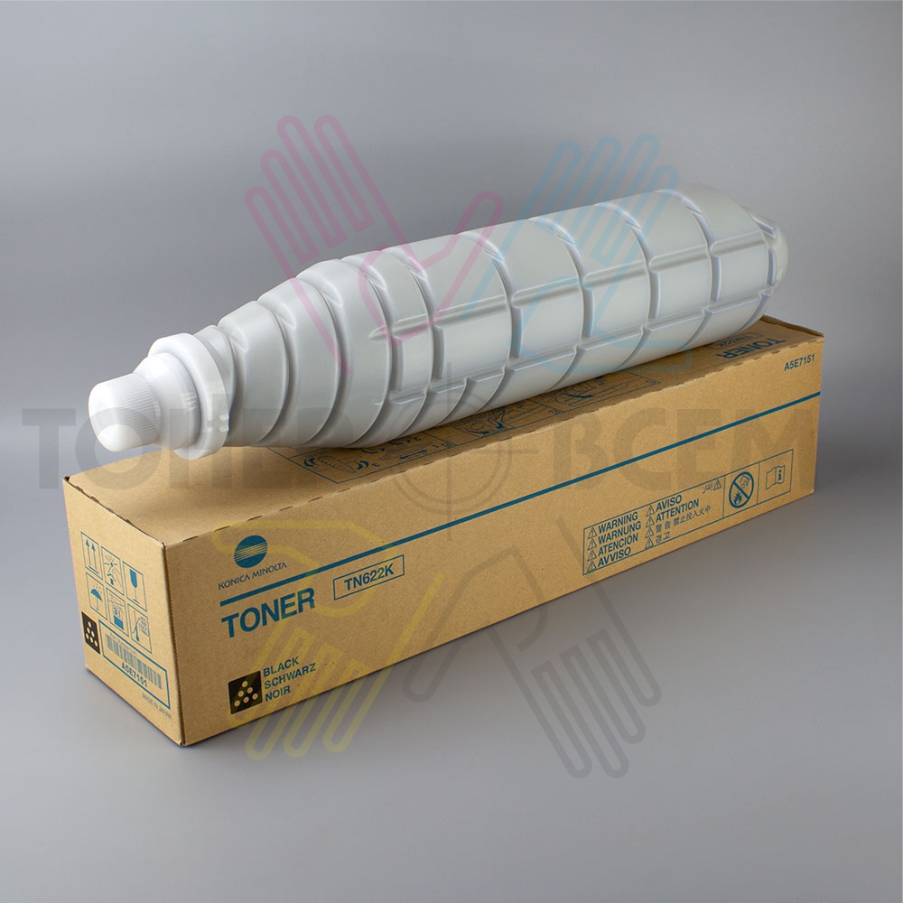 Тонер-картридж черный (Black) для Konica Minolta Bizhub C1085, C1100, AccurioPress C6085, C6100 (TN-622K)