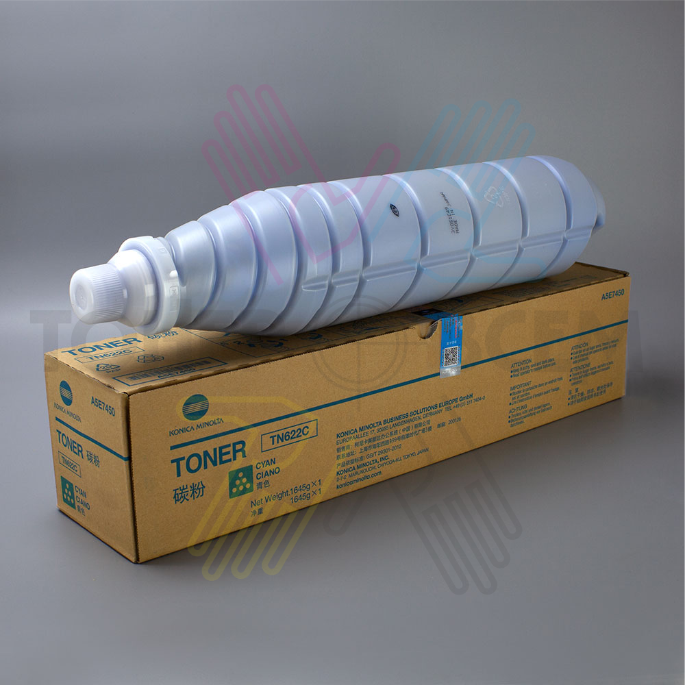 Тонер-картридж голубой (Cyan) для Konica Minolta Bizhub C1085, C1100, AccurioPress C6085, C6100 (TN-622C)